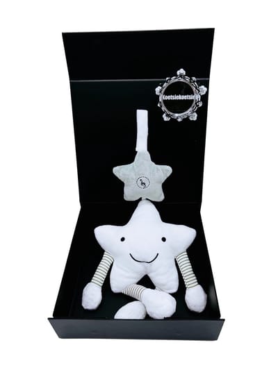 Kraamcadeau unisex, cadeau gender reveal - muziekmobiel - kan ook rechtstreeks als cadeau worden verstuurd - kraamkado