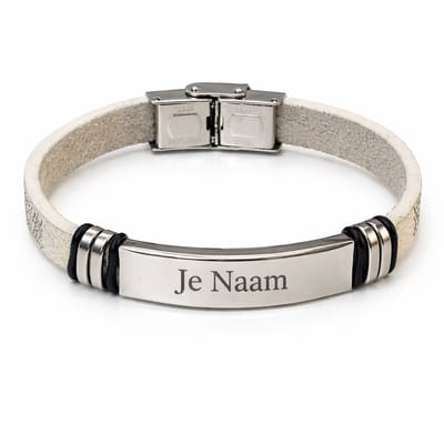 Armband met graveer, Armband met naam, Gepersonaliseerde lichte armband met naamgravure - minimalistisch en verfijnd design, Armband met naamplaatje ,graveerarmband