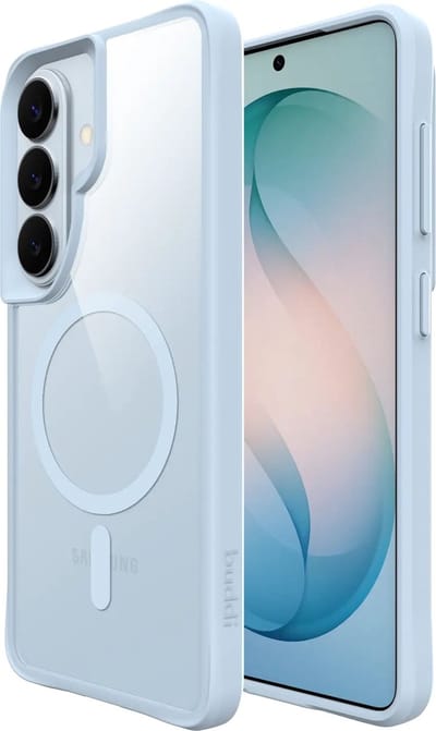 Buddi Hybrid - Hoesje Geschikt voor Samsung Galaxy S26 Plus - Compatibel met MagSafe - Back Cover met Magneet - Magnetische Beschermhoes - Case Matched Blauw