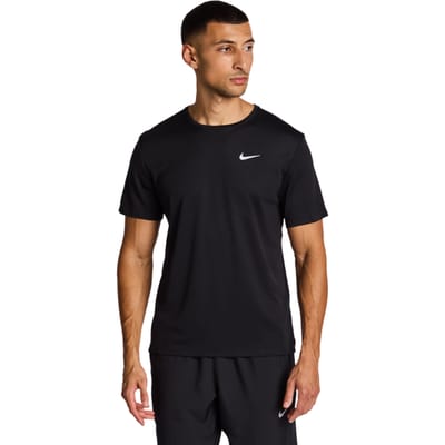 Nike Miler T-shirts Heren - Zwart - Maat XL - Poly Jersey