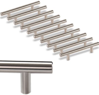 10 x Meubelgreep G17 Boorgatafstand 96 mm geborsteld Stanghandgreep / relinggreep van SOTECH