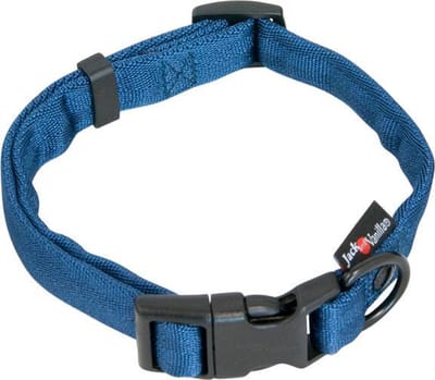 Jack And Vanilla - Halsbanden - Comfort Tube Nylon Hondenhalsband - Blauw - L Hocco5050 - 183396