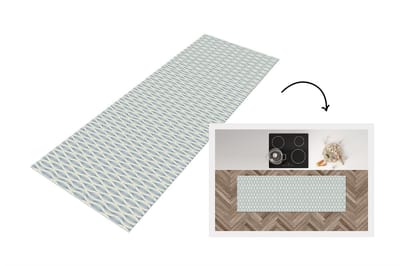 Keukenloper 150x50 cm - Keukenmat vinyl Design - Vintage - Abstract - Keukenmatten loper - Keuken vloerkleed tapijt