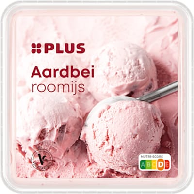Roomijs aardbei
