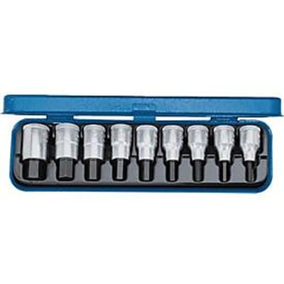 Steeksleutelset IN 19 PM 9-delig.1/2 inch 5-17mm f.i6-KT.-Schr.GEDORE