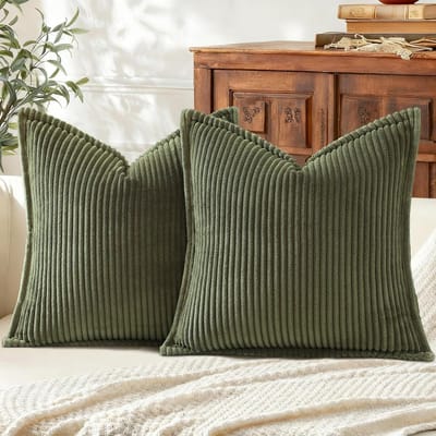 Zwarte Corduroy Kussensloop 45x45 Zacht Pluizig Streep Kussenhoes Luxe Decoratieve Huis Kussenhoes Voor Bank Woonkamer 45x45cm
