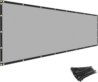 Privacy Scherm - Windscherm Tuin - Balkon Afschermen - 90% Zichtblokkade - 6 x 40 voet - Grijs