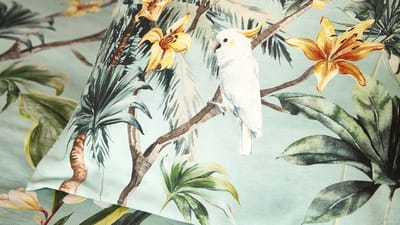 Snoozing Nani Dekbedovertrek - Tweepersoons - 200x200/220 cm - Groen Blauw