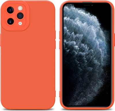 Cadorabo Hoesje geschikt voor Apple iPhone 11 PRO in FLUID ORANJE - Beschermhoes gemaakt van flexibel TPU silicone Cover Fluid Case