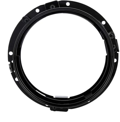 Qiilu 7 Inch Aluminium Hoofdlicht Montagebeugel voor Wrangler en Davidson - Zwart