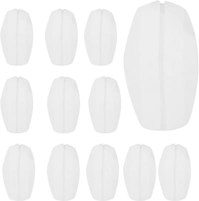 Antislip Schouderpads - Zachte Pads - Voorkomt Glijden - Huidvriendelijk Siliconen - 12 stuks - Transparant