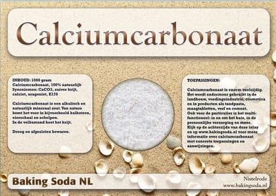 Minerala Calciumcarbonaat - Food Grade - 1 kg – Zuiver - natuurlijk calciumcarbonaat voor voeding, cosmetica en diverse huishoudelijke toepassingen - Herkomst Europa