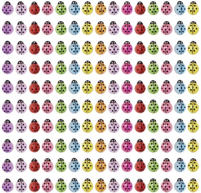 Dailygoods- Lieveheersbeestje Ornament 150 Stuks - Decoratieve Mini Dier Decoraties - Creatieve Hars Poppen - DIY Handwerk Accessoires - Micro-Landschap Decoraties - Duurzaam Plastic - Decoratie