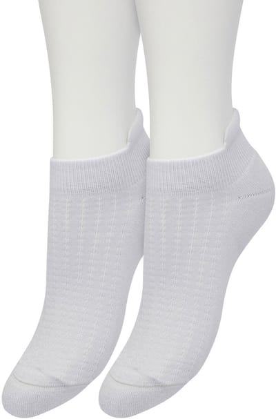 Bonnie Doon Sneaker Sokken Deluxe Dames Licht Grijs maat 36/42 - 2 paar - Badstof Binnenzool - Gladde teennaad - Comfortabele Elastische Bovenzijde - Zacht Hiel Kussen houdt Vuil tegen - Geschikt voor Sport - Sneakersokken - Light Grey - OL2214022.2