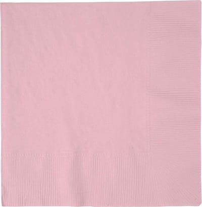 Servetten, afm 33x33 cm, lichtrood, 20 stuk/ 1 doos