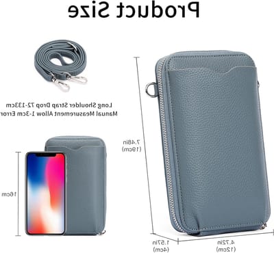 Dames Schoudertas van Leer, Kleine Telefoon Schoudertas met Kaartvakken, Verstelbare Strap en Veelzijdige Crossbody Tas met Meerdere Vakken voor Dagelijks Gebruik