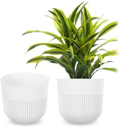 KADAX Alia 17 Bloempot Wit