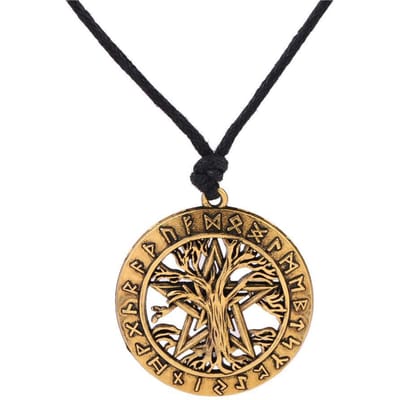 Populair product: Europese stijl gelukssymbool voor rijkdom, legering ketting met geluksboom. black
