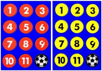 Platte Magneten Voetbal 24 Stuks