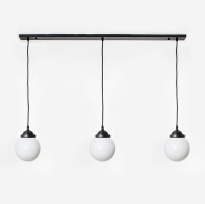 3 x Bol 15 lampen aan plafondbalk Moonlight - Art Deco Trade