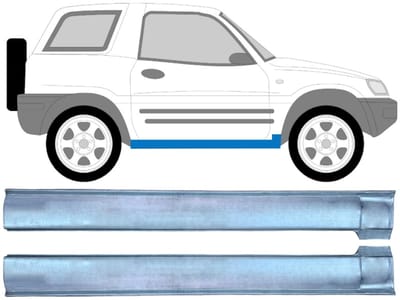 Reparatie dorpel voor Toyota Rav4 1994-2000 / Links + Rechts / Set