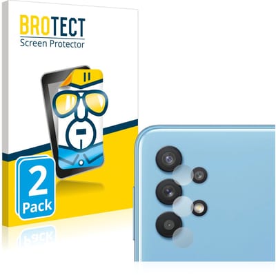 BROTECT - Screenprotector voor Samsung Galaxy A32 5G (ALLEEN Camera Lens) - Folie Beschermfolie transparant 2 Stuks