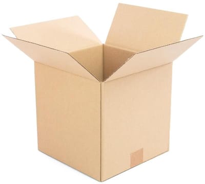 Kartonnen Dozen - Verhuisdozen Opslag - Verzenden Opslaan - Versterkt Enkelwandig - 25x25x25 cm - Bruin