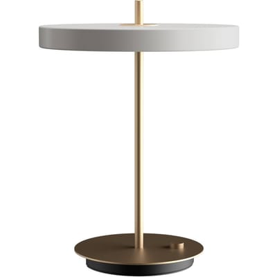 UMAGE LED tafellamp Asteria Table, USB, lichtgrijs/messing