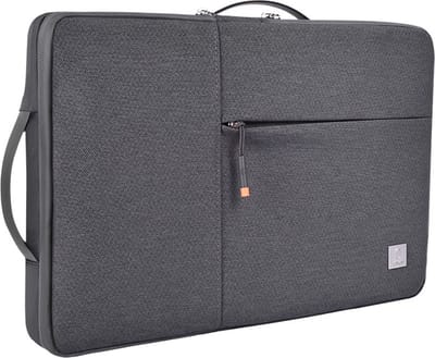 Laptoptas 16 Inch - Laptophoes Met Ritssluiting - Sleeve Alle Merken - Tas Alle Laptops Tot 16 Inch - Met Accessoiresvakken - Waterbestendig - Anti Diefstal - Zakelijke Laptoptas - Veel Vakken - Laptopsleeve - Grijs