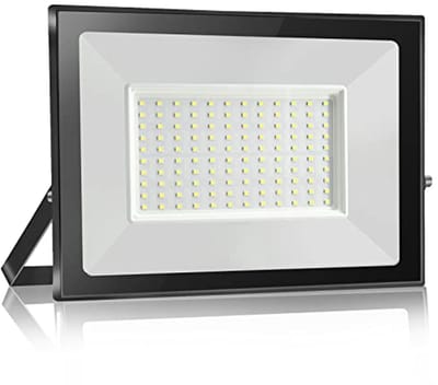 100W LED Schijnwerper Buiten - 10000LM Waterdichte Veiligheidslamp voor Tuin, Oprit, Garage & Terras