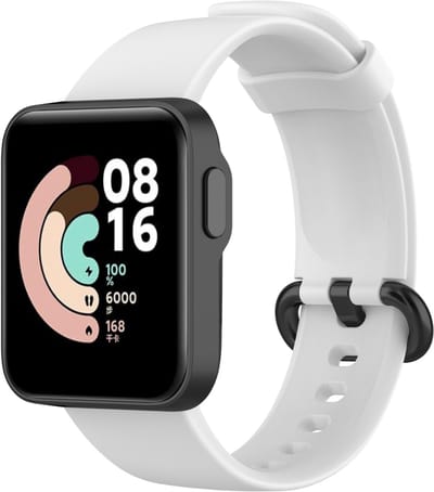 By Qubix - Classic siliconen sportbandje - Wit - Geschikt voor Xiaomi Mi Watch Lite / Redmi Watch