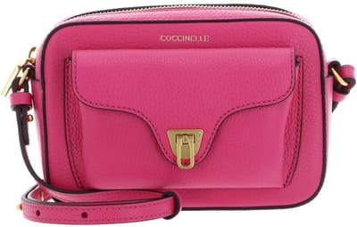COCCINELLE Leren Schoudertas Beat Soft Crossbody Bag New Fucsia Roze