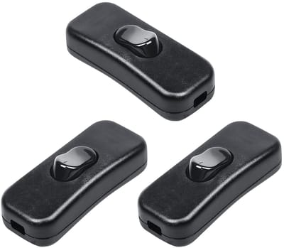 Kabelschakelaar voor 2- en 3-draads 250V 2A stroomkabels - In-line Aan/Uit Schakelaar voor Lampen en Kleine Apparaten