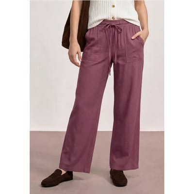 High Waist broek met wijde pijpen in Loose Fit