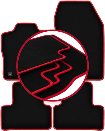 CARLUX-RED automatten voor: DS. 4 E-Teanse PlugIn Hybrid (2021-)