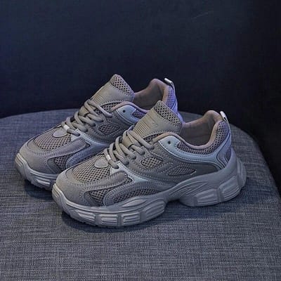 Sneakers Dames Mode Chunky Sportschoenen Vrouw Ademende Hardloopschoenen Tennis Vrouwelijke Trainers Schoenen Zapatillas De Deporte 35 gray