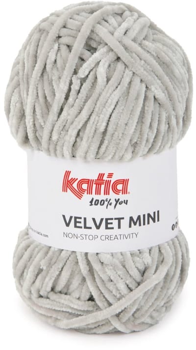 Katia Velvet Mini - 209 Grijs - Chenille Garen