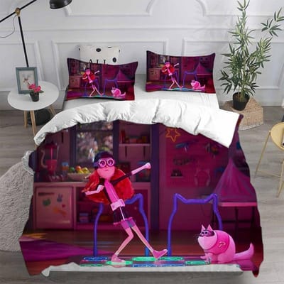 Verschrikkelijke Ikke 4 Beddengoedsets Dekbed Quilt Bedovertrek Dekbedovertrek Kussensloop 2-3 Delige Sets Kinderen Volwassen Maat US King 259x228cm