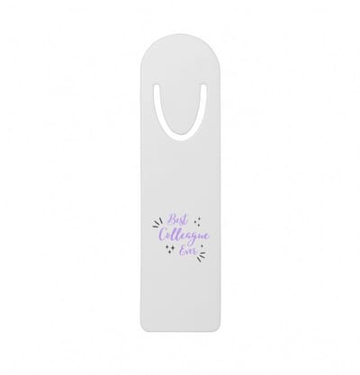 Hacebo® - best colleague ever metalen boekenlegger - Collega - een collega - werk - afscheidscadeau - verjaardagscadeau - kado Bladwijzer boekenleggers - 12.7 cm x 3.2cm