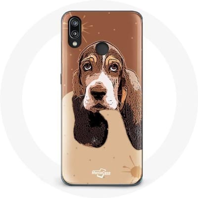 Coque pour Huawei P20 Lite Basset Hound chien visage
