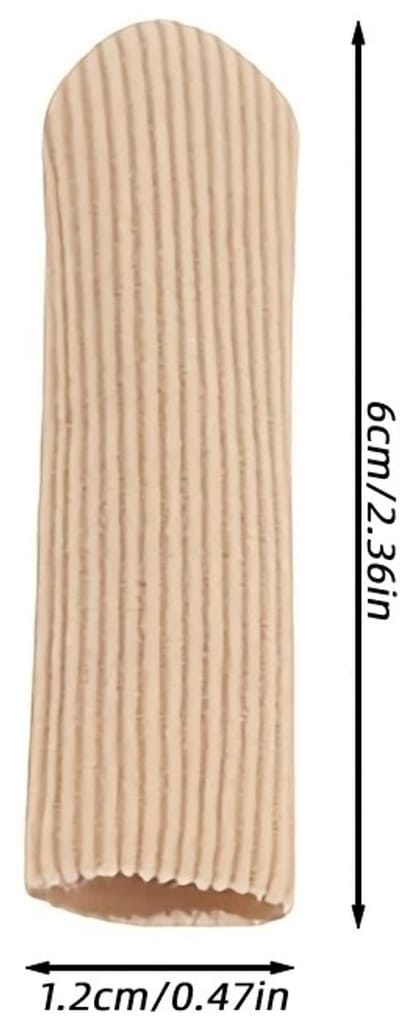 WiseGoods Premium Teenbeschermer Siliconen Met Stoffen Buitenlaag - Bij Likdoorns - Blaren - Ingegroeide Teennagels - Maat S