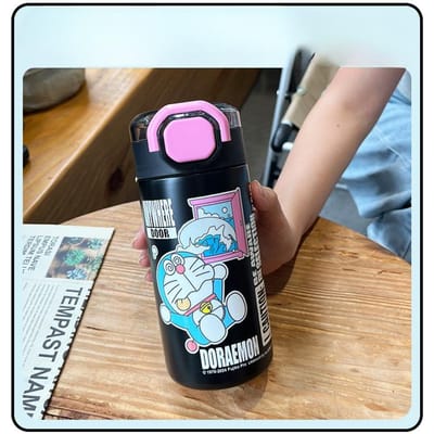 Doraemon Thermosbeker Koffiekop Roestvrij Grote Dop Thermosbeker Dames Waterbeker Stijlvol Ijskoude Beker Duurzaam Duurzaam 560ml