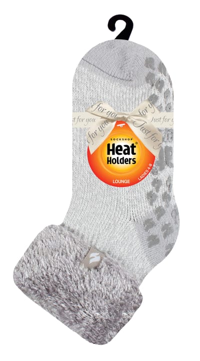 Heat Holders - Non Slip Bedsokken voor dames - Silver Gray (Queenstown)