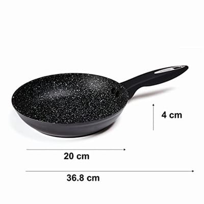 Anti-aanbak Koekenpan 20cm - Gesmeed Aluminium, Geschikt Voor Inductie & Vaatwasser