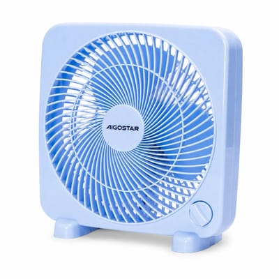 House Of Atelier - Tafelventilator - Compacte Bureauventilator - Kantoor, Slaapkamer en kleine ruimtes - 3 Standen - Blauw