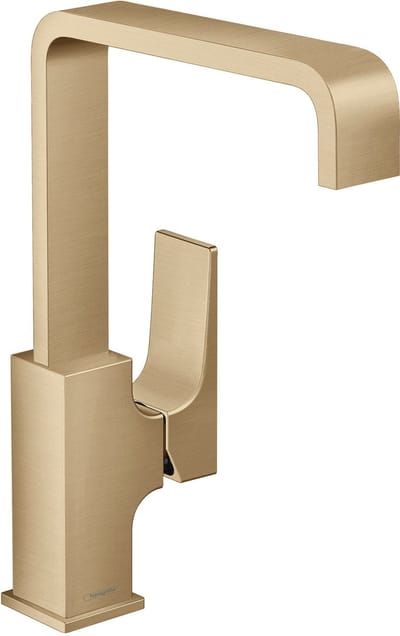 Hansgrohe Metropol Wastafelkraan - 230 met push open waste - met 120° draaibare uitloop 16.5cm - geborsteld brons
