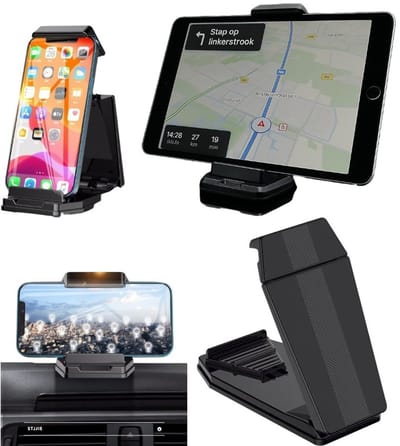 Telefoonhouder & Tablethouder Auto - Dashboard - Anti-slip Sticky Pad Mat - Plak Functie - Autohouder Smartphone & Tablet Houder - Geschikt voor: iPad