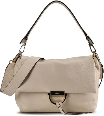 abro Leren schoudertas Leather Dalia Shoulder Bag Temi Beige crème