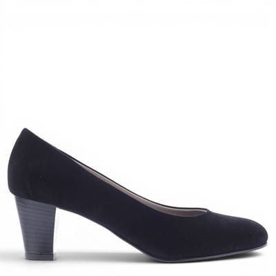 Noë Shoes Nora Pump Black Suede Black heel