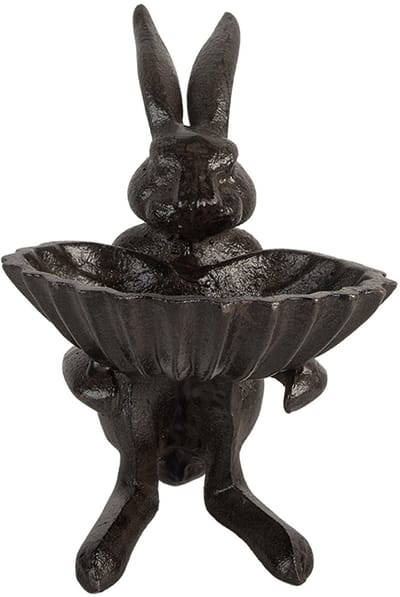 Clayre & Eef Vogelvoederbak 16x13x17 cm Bruin Metaal